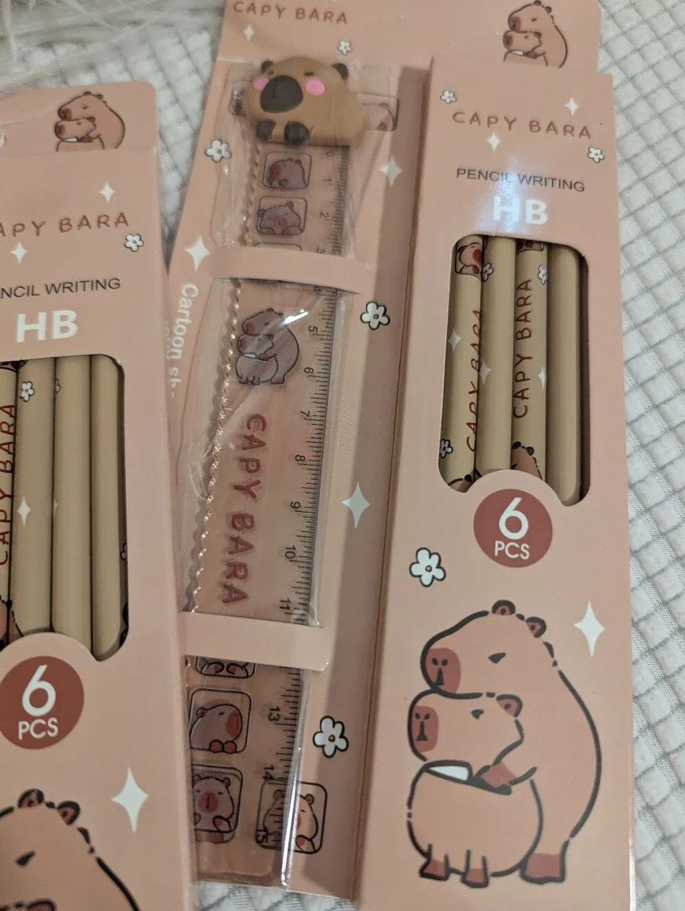 Angela Stich Plush Clip-On Keychain with Two Capiba Stationery Set